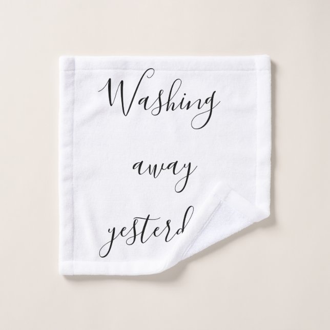 Inspirationsmotivation war gestern Zitat weg Waschlappen (Waschlappen)