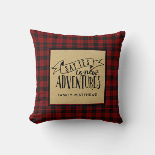 Inspirationsmotivation Zitat Lumberjack Buffalo Kissen