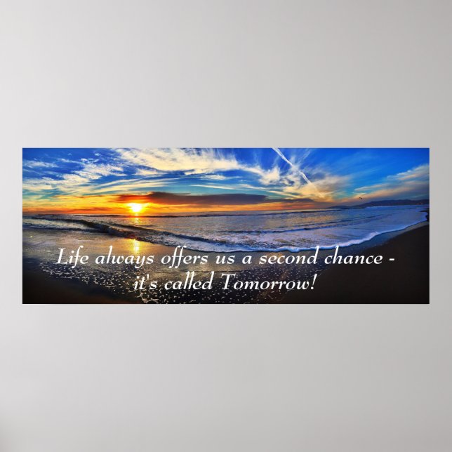 Inspirationsmotivation Zitat zum Thema "Lebensaufe Poster (Vorne)