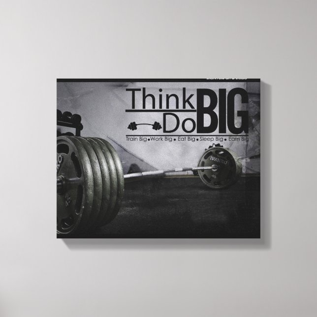 Inspirationsmotivation Zitate Workout Poster Leinwanddruck (Vorderseite)