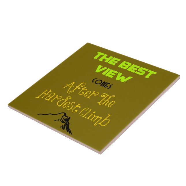Inspirationsmotivierende Wander-Quote-Typografie Fliese (Seite)