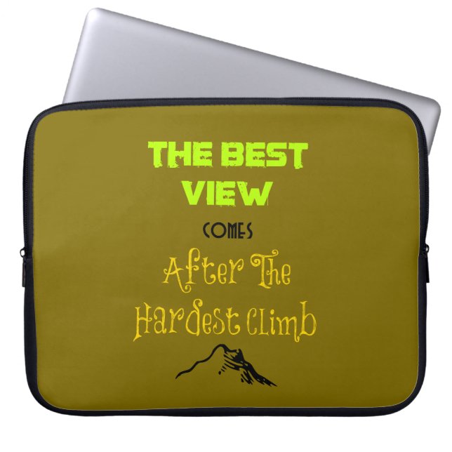 Inspirationsmotivierende Wander-Quote-Typografie Laptopschutzhülle (Vorderseite)