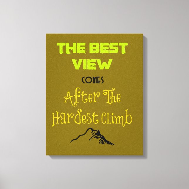 Inspirationsmotivierende Wander-Quote-Typografie Leinwanddruck (Vorderseite)