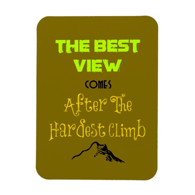 Inspirationsmotivierende Wander-Quote-Typografie Magnet (Vertikal)