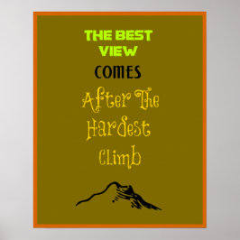 Inspirationsmotivierende Wander-Quote-Typografie Poster