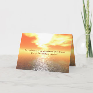 Inspirationsorangefarbener Sonnenuntergang über ei Karte
