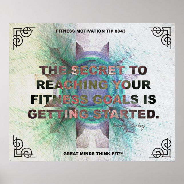 Inspirationspopster für Fitness Zitat Nr. 043 Poster (Vorne)