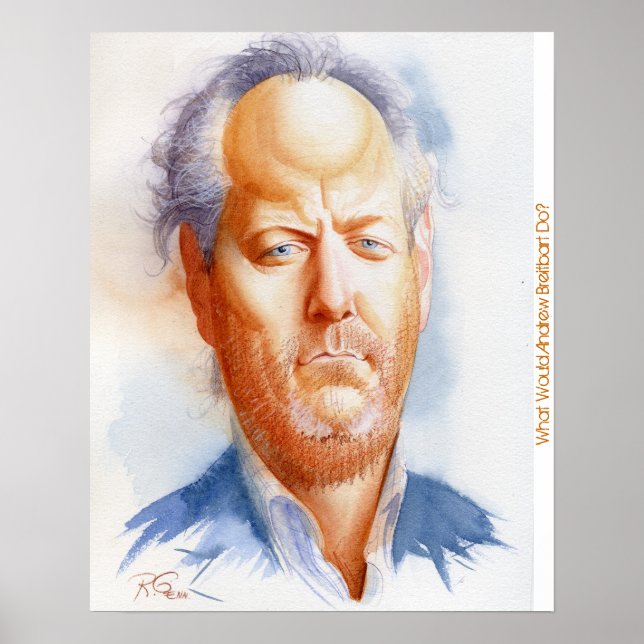 Inspirationsportrait von Andrew Breitbart Poster (Vorne)
