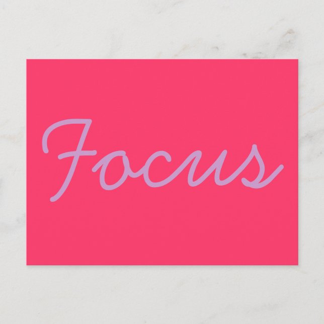 Inspirationspostkarte - Fokus Postkarte (Vorderseite)