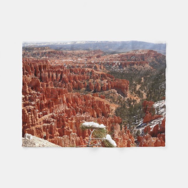 Inspirationspunkt am Bryce Canyon I Fleecedecke (Vorderseite (Horizontal))