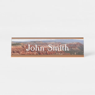 Inspirationspunkt am Bryce Canyon I Schreibtischnamensplakette