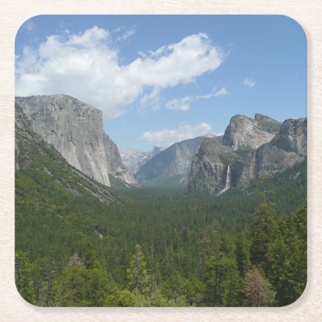 Inspirationspunkt im Yosemite-Nationalpark Rechteckiger Pappuntersetzer (Vorderseite)