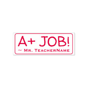 Inspirationsquelle "A+ JOB" Briefmarke aus Kautsch Permastempel