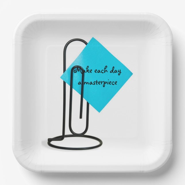Inspirationsquelle auf der Papierklammer Pappteller (Vorderseite)