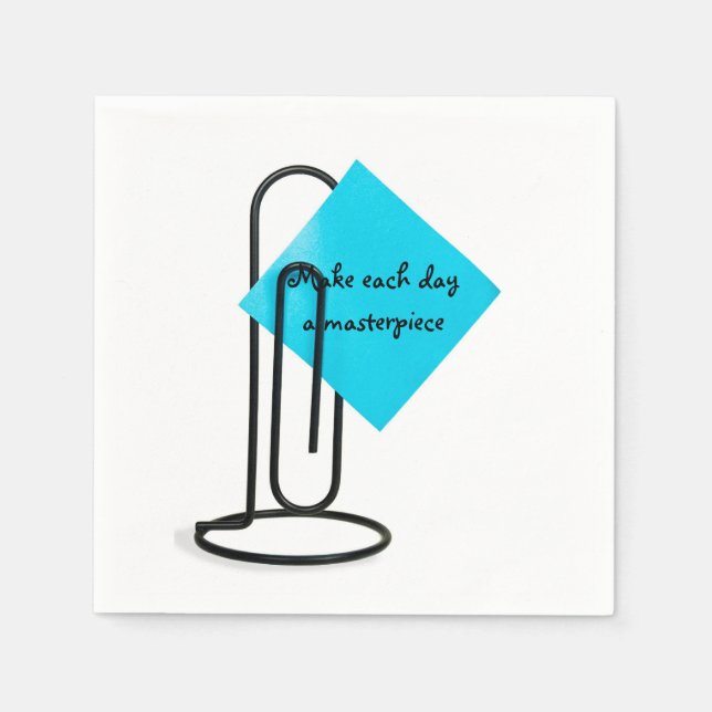Inspirationsquelle auf der Papierklammer Serviette (Vorderseite)