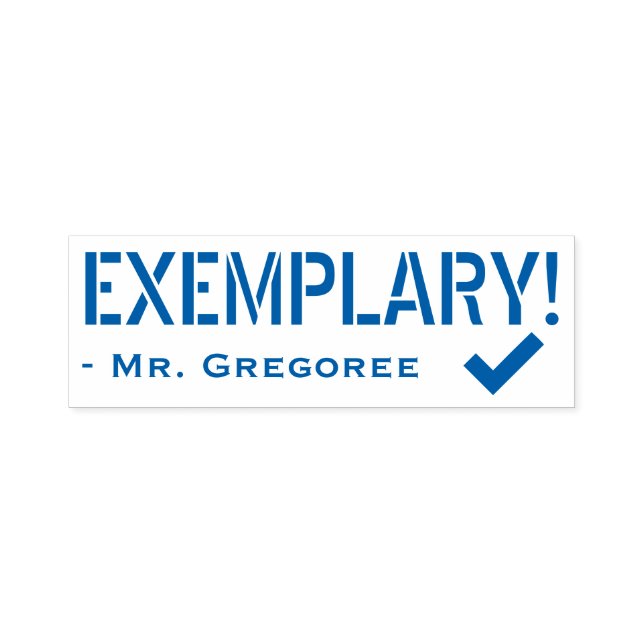 Inspirationsquelle "EXEMPLARY"! Briefmarke für Erz Permastempel (Design)