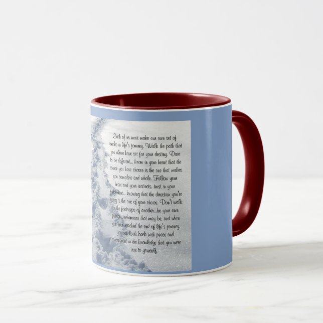 Inspirationsquelle für neue Spuren Tasse (VorderseiteRechts)