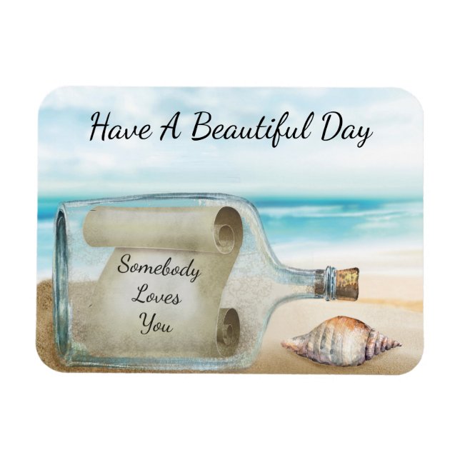 Inspirationsquelle in einem Flaschenstand Magnet (Horizontal)