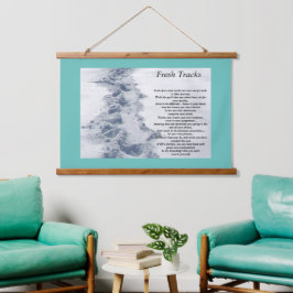 Inspirationsquellen Neue Spuren Wandteppich Mit Holzrahmen
