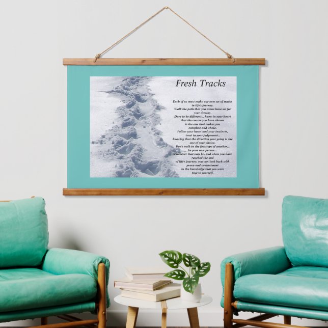 Inspirationsquellen Neue Spuren Wandteppich Mit Holzrahmen (Wohnzimmer)