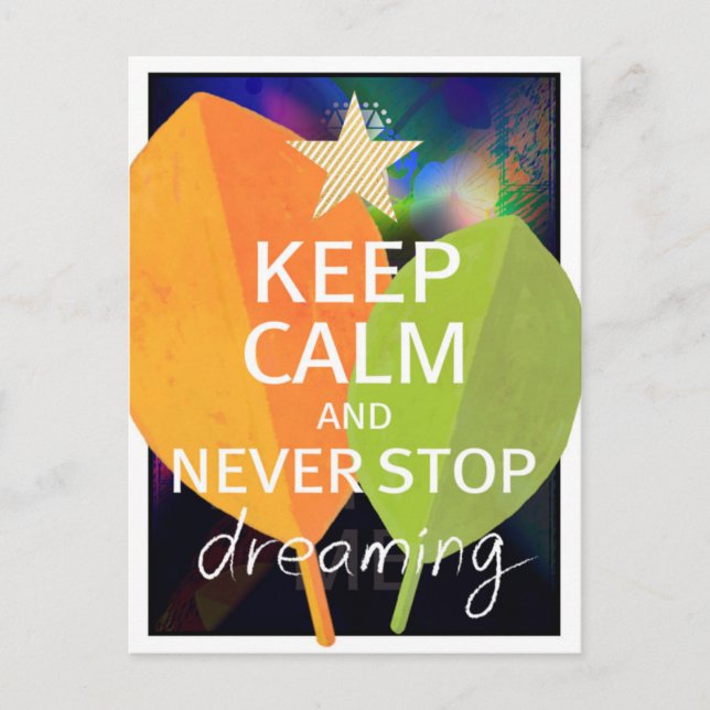 INSPIRATIONSQUOTE POSTKARTE (Vorderseite)