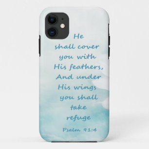 Inspirationsreicher Psalm 91:4 unter seinen Winkel Case-Mate iPhone Hülle
