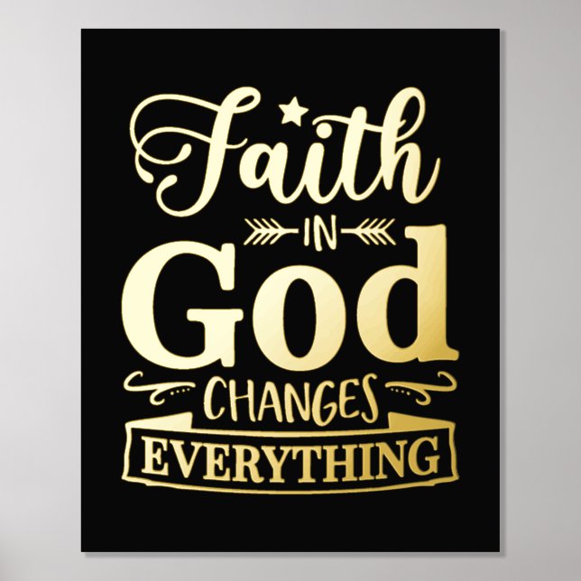 Inspirationsreligiöse Zitate Der Glaube an Gott Foliendrucke (Vorderseite)