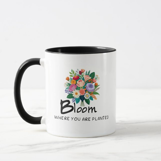 Inspirationssatz - Blühen, wo Sie gepflanzt werden Tasse (Links)