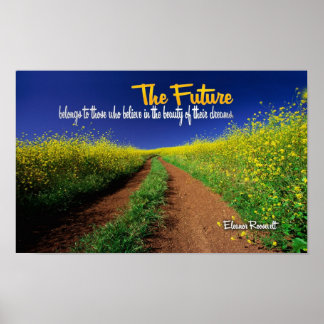 Inspirationssatz von Eleanor Roosevelt Poster