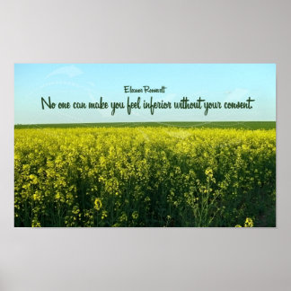 Inspirationssatz von Eleanor Roosevelt Poster