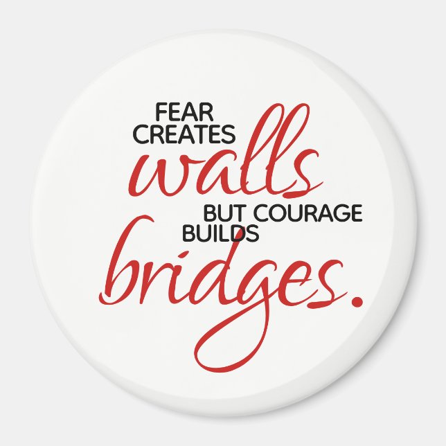 Inspirationssätze Mut baut Brücken Magnet (Vorne)