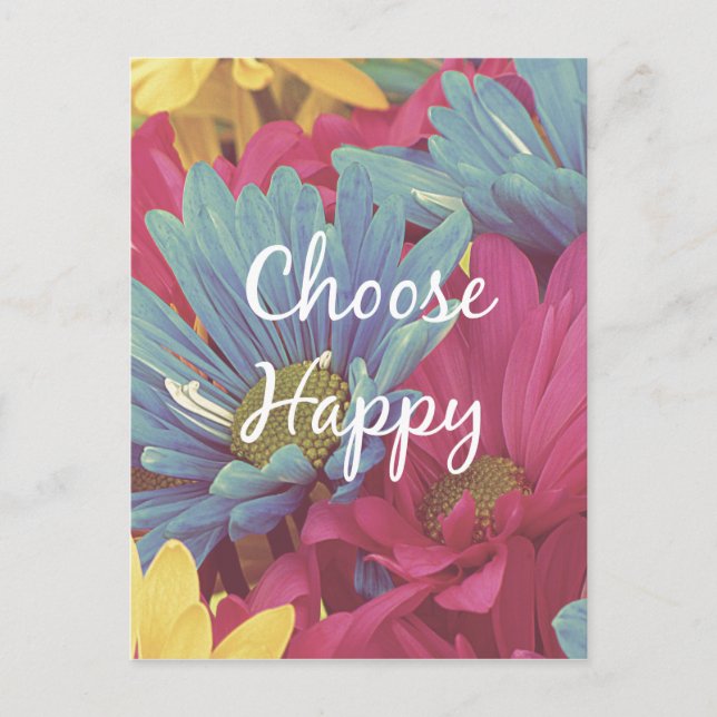 Inspirationsselektion Zufriedenheitsurkunde Postkarte (Vorderseite)
