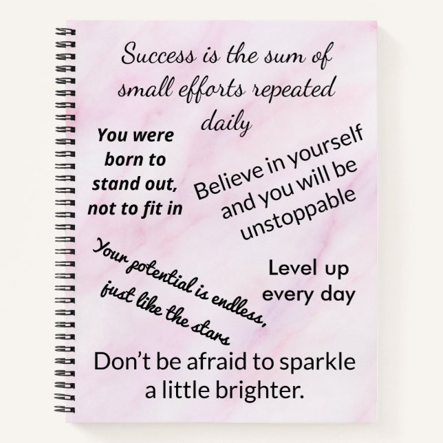 Inspirationsskripte-Notebook Notizbuch (Vorderseite)
