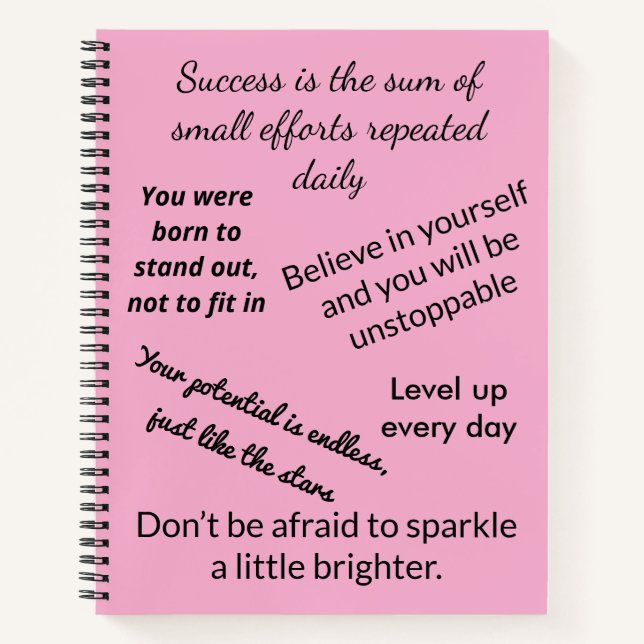 Inspirationsskripte-Notebook Notizbuch (Vorderseite)