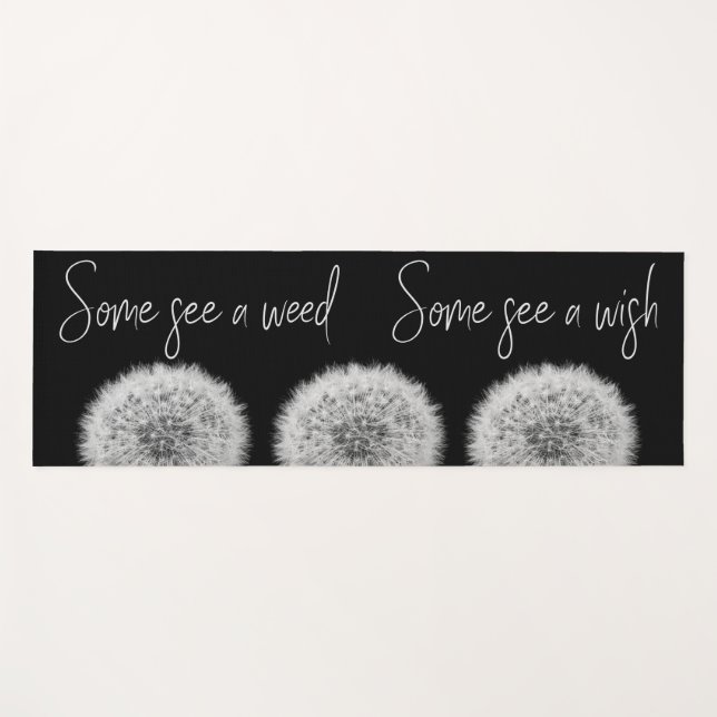 Inspirationsskronleuchter aus schwarz-weißem Foto Yogamatte (Vorderseite (Horizontal))