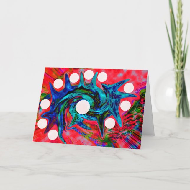 Inspirationsspirale Feiertagskarte (Vorderseite)