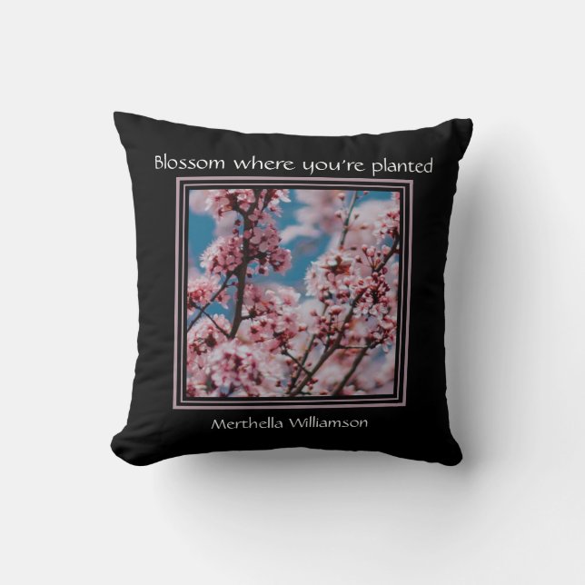 InspirationssSOM, WO Personalisiert PLANT Kissen (Vorderseite)