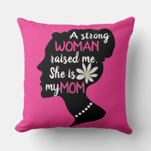 Inspirationsstarke Frau rosa Muttertag Kissen