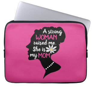 Inspirationsstarke Frau rosa Muttertag Laptopschutzhülle