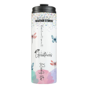 Inspirationsstarke Frau Thermosbecher