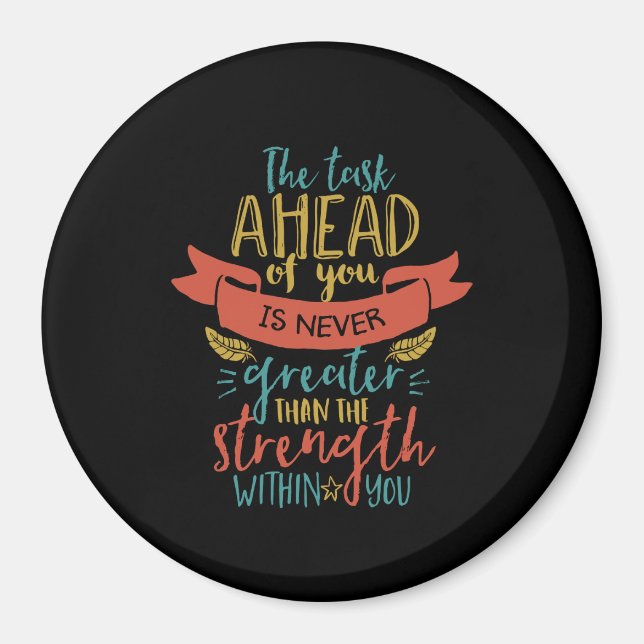 Inspirationsstichstärke glaubt an sich selbst magnet (Vorne)