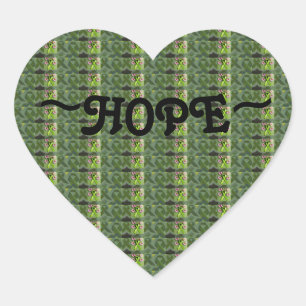 Inspirationssticker für jede Ursache! Herz-Aufkleber