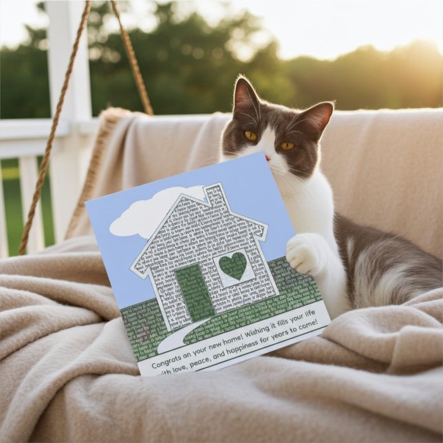 Inspirationstypografie für neue Hauseigentümerkart (Von Creator hochgeladen)