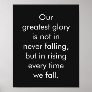 Inspirationsworte über Konfuzius-Zitate Poster