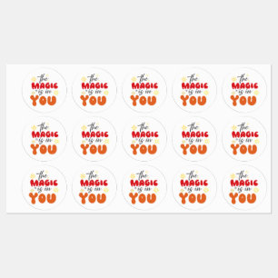 Inspirationswörter "die Magie ist in dir" Sticker
