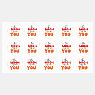 Inspirationswörter "die Magie ist in dir" Sticker