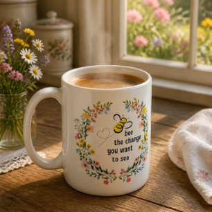 Inspirative Tasse 'Bee the Change'