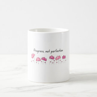 Inspirative Tasse - "Progress Not Perfection" Quot