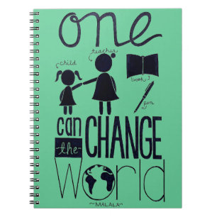 "Inspiré carnet par Malala"
