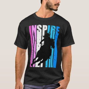 Inspire Cowgirl Hut Cow Mädchen Rodeo Western Them T-Shirt